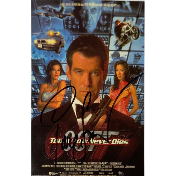 Tomorrow Never Dies Autograph Signed Postcard