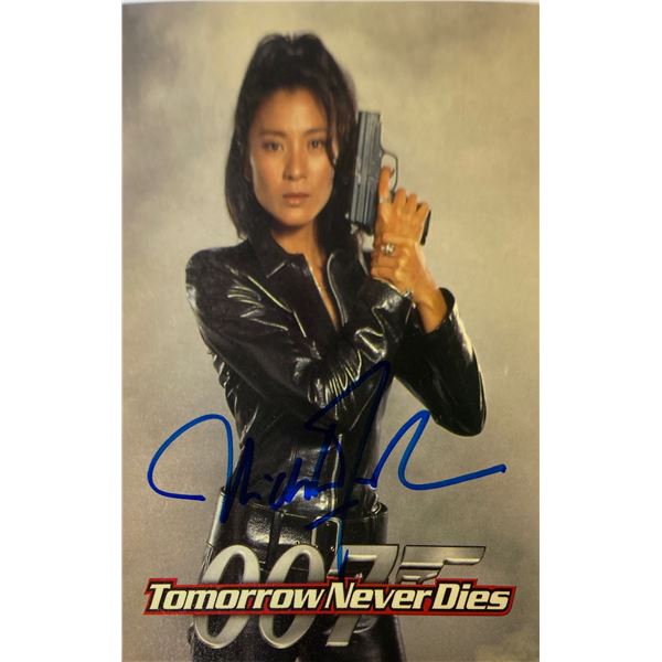 Tomorrow Never Dies Autograph Signed Postcard