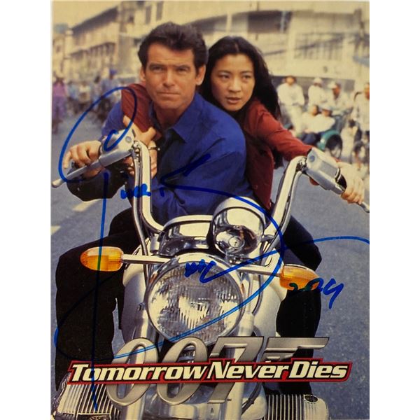 Pierce Brosnan Autograph Signed Postcard