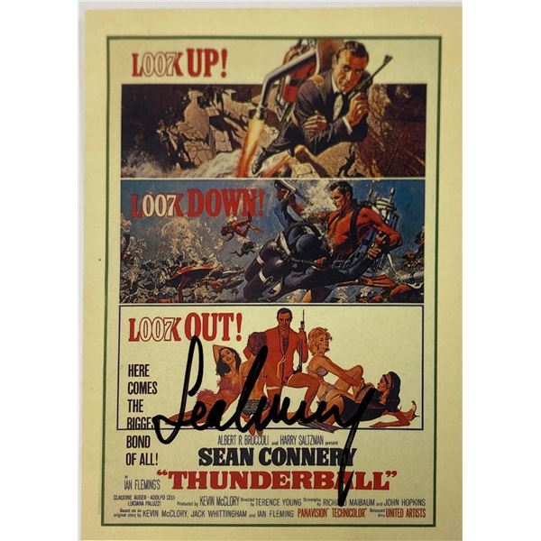 Thunderball Autograph Signed Postcard