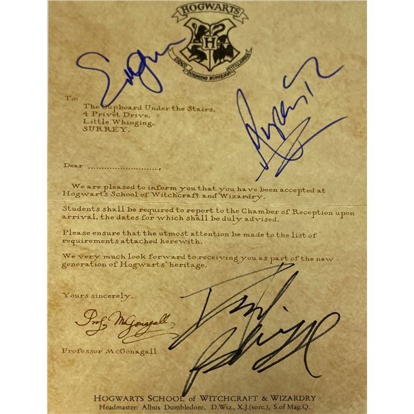 J.K. Rowling Autograph Signed Harry Potter Letter