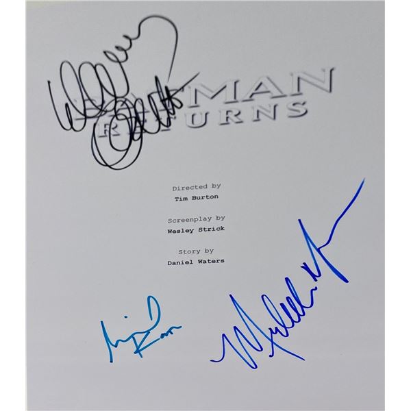 Michael Keaton Autograph Signed Batman Returns Script Cover
