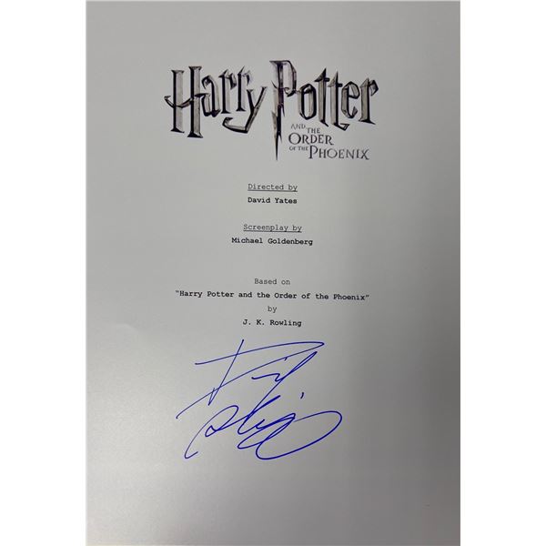 Autograph Signed Harry Potter Order of the Phoenix Script Cover