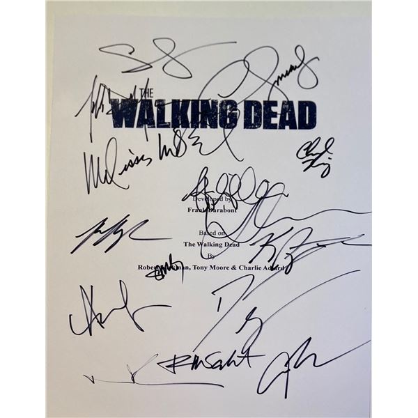 Autograph Signed Walking Dead Script Cover
