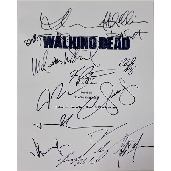 Autograph Signed Walking Dead Script Cover