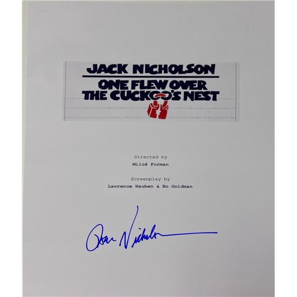 Autograph Signed One Flew Over Cuckoos Nest Script Cover