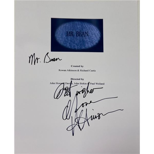Autograph Signed Mr Bean Script Cover