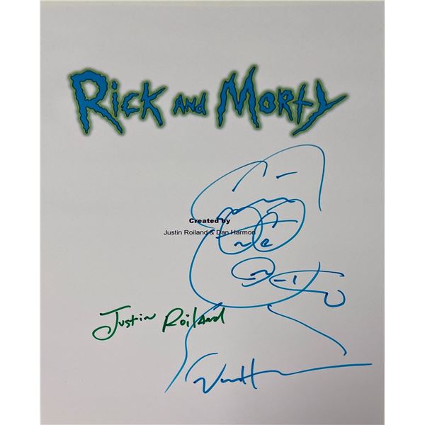 Autograph Signed Rick and Morty Script Cover