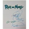 Image 1 : Autograph Signed Rick and Morty Script Cover