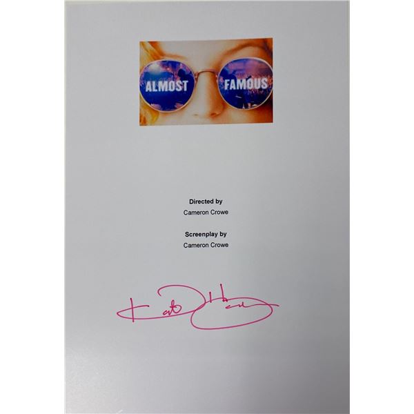 Autograph Signed Almost Famous Script Cover