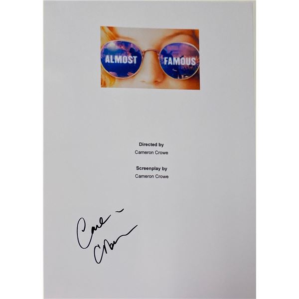 Autograph Signed Almost Famous Script Cover