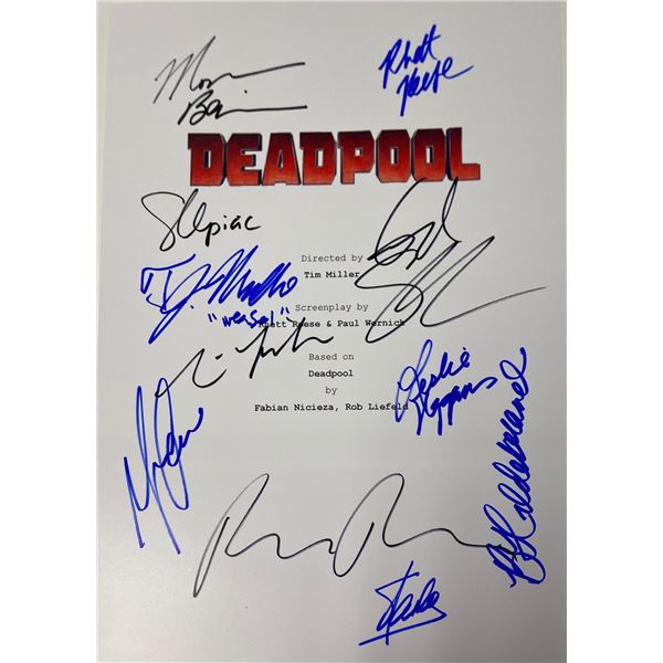 Autograph Signed Deadpool Script Cover