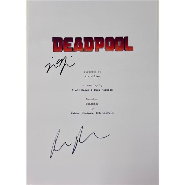 Autograph Signed Deadpool Script Cover