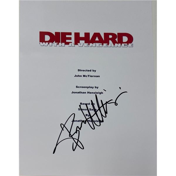 Autograph Signed Die Hard Script Cover