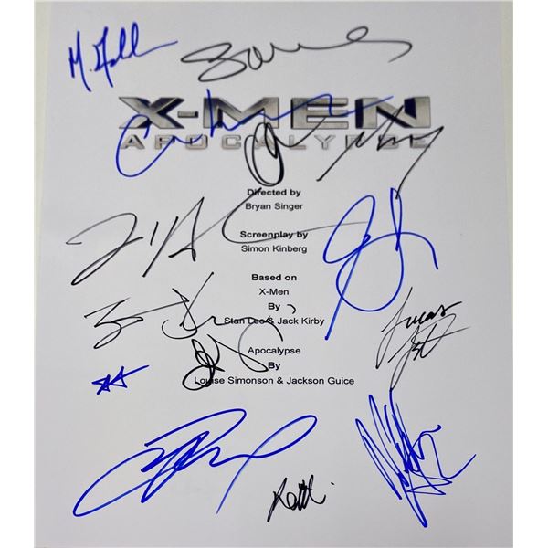 Autograph Signed Xmen Apocalypse Script Cover
