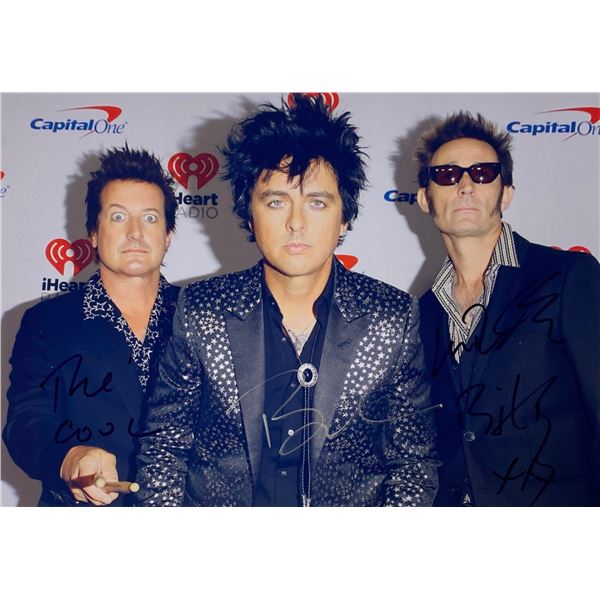 Autograph Signed Green Day Photo