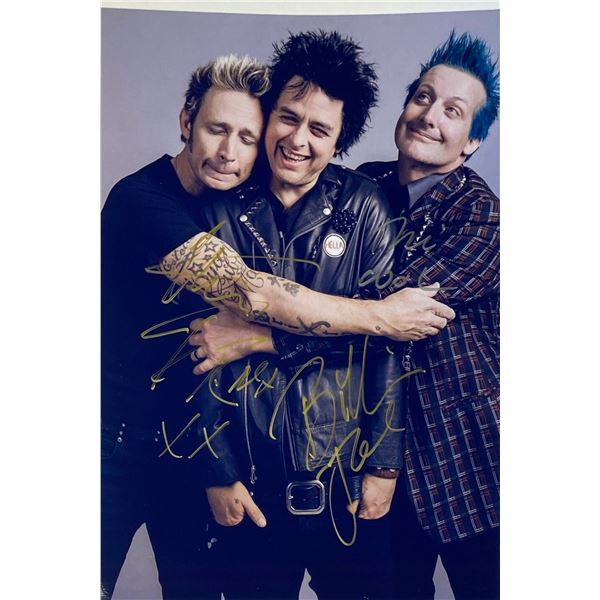Autograph Signed Green Day Photo