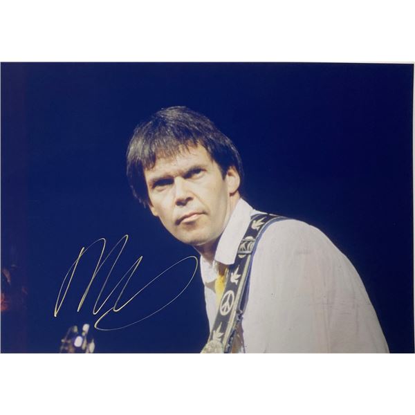 Autograph Signed Neil Young Photo