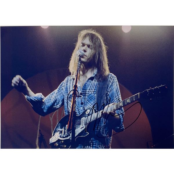 Autograph Signed Neil Young Photo
