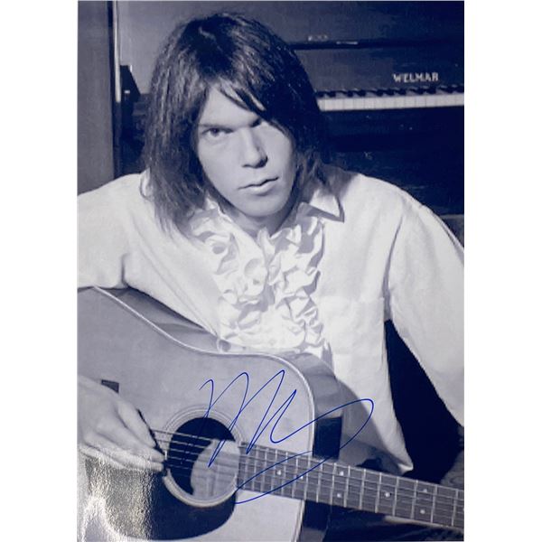 Autograph Signed Neil Young Photo