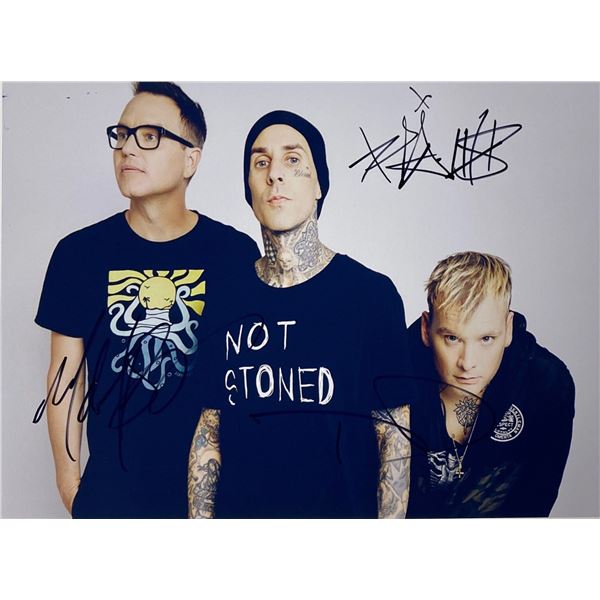 Autograph Signed Blink 182 Photo