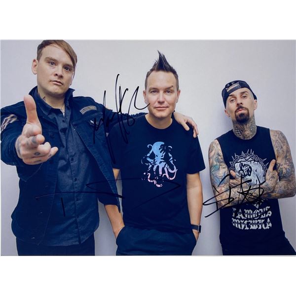 Autograph Signed Blink 182 Photo