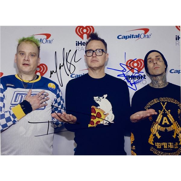 Autograph Signed Blink 182 Photo