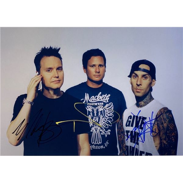 Autograph Signed Blink 182 Photo