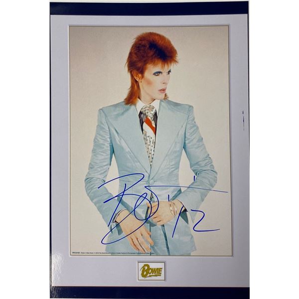 Autograph Signed David Bowie Photo