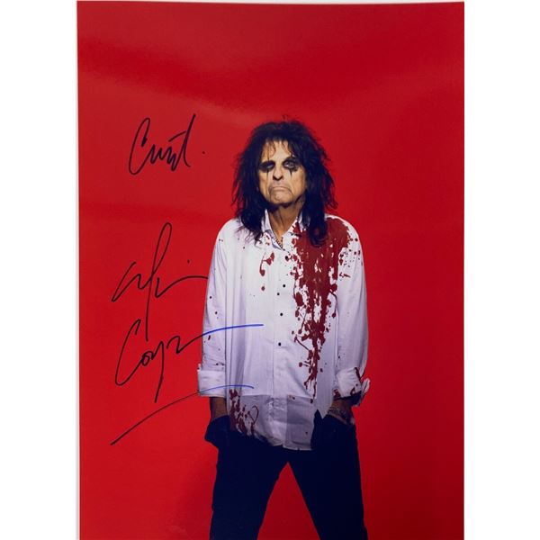 Autograph Signed Alice Cooper Photo