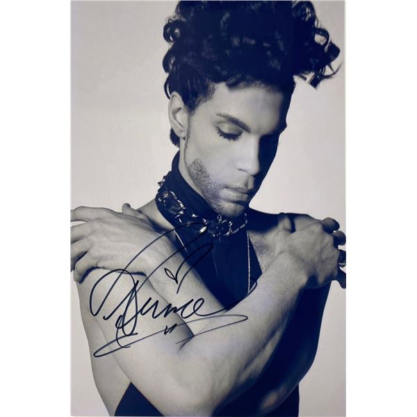 Autograph Signed Prince Photo