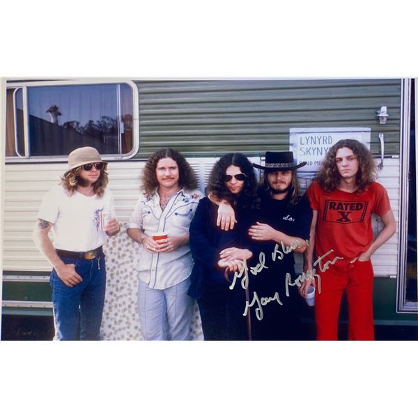 Autograph Signed Lynyrd Skynyrd Photo