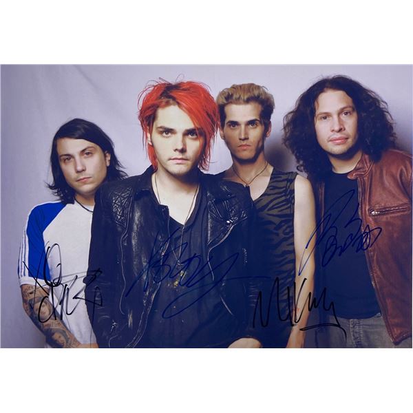 Autograph Signed My Chemical Romance Photo