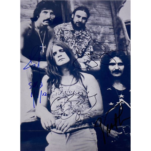 Autograph Signed Black Sabbath Photo