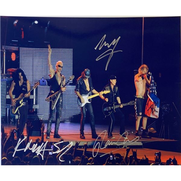 Autograph Signed Scorpions Photo