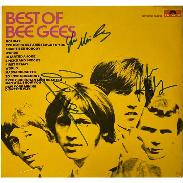 Autograph Signed Bee Gees Vinyl
