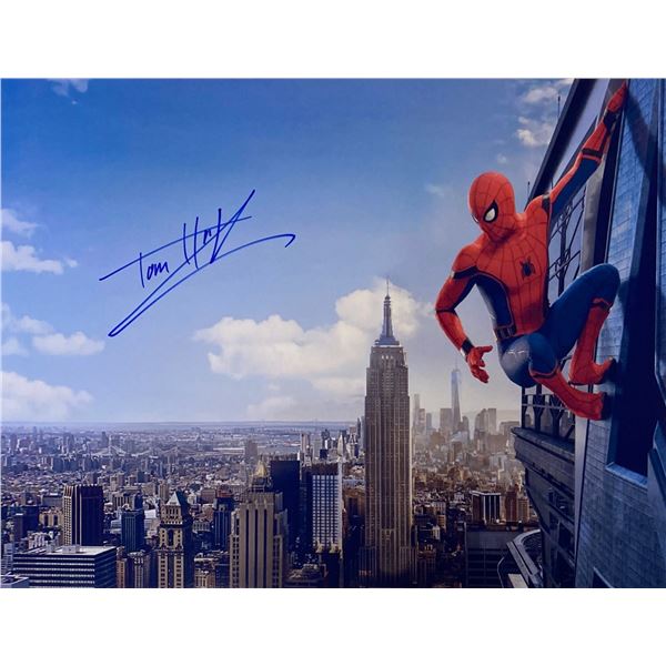 Autograph Signed Spiderman Tom Holland Photo