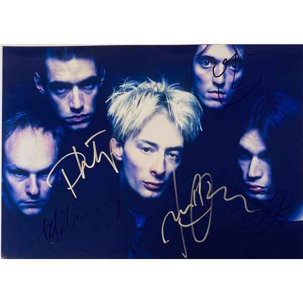 Autograph Signed Radiohead Photo