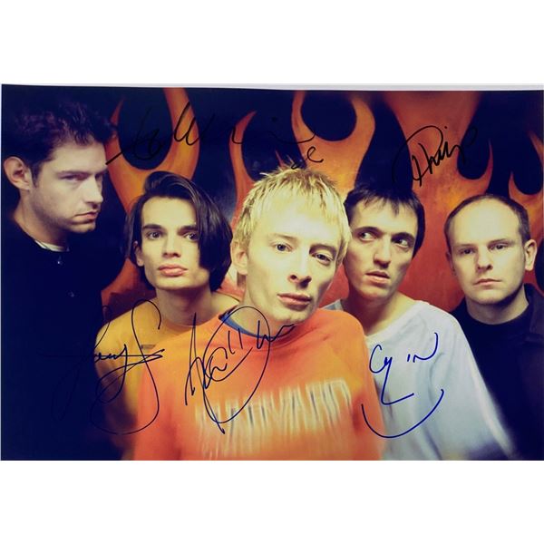 Autograph Signed Radiohead Photo