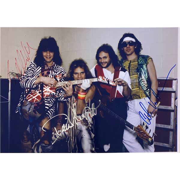 Autograph Signed Van Halen Photo