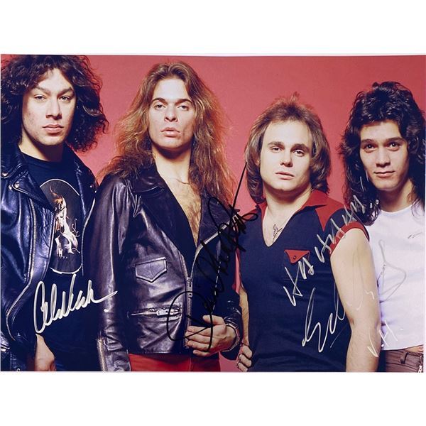 Autograph Signed Van Halen Photo