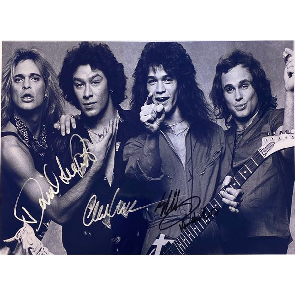 Autograph Signed Van Halen Photo