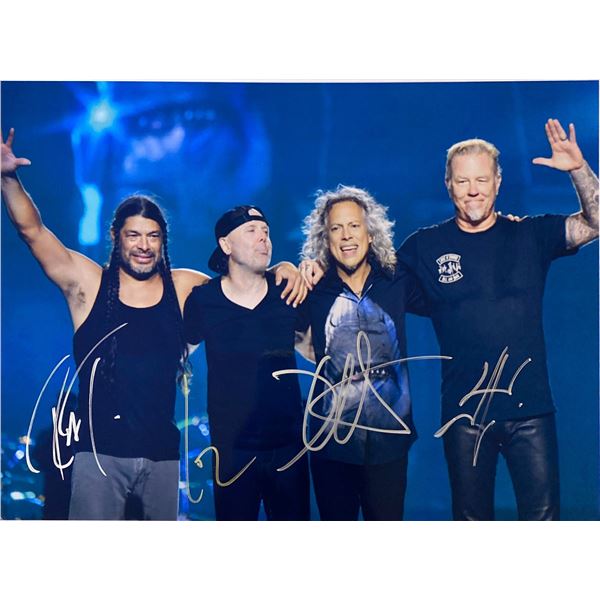 Autograph Signed Metallica Kirk Hammett Photo