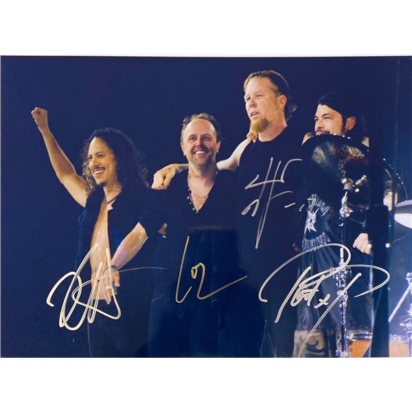 Autograph Signed Metallica Kirk Hammett Photo