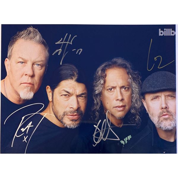 Autograph Signed Metallica Kirk Hammett Photo