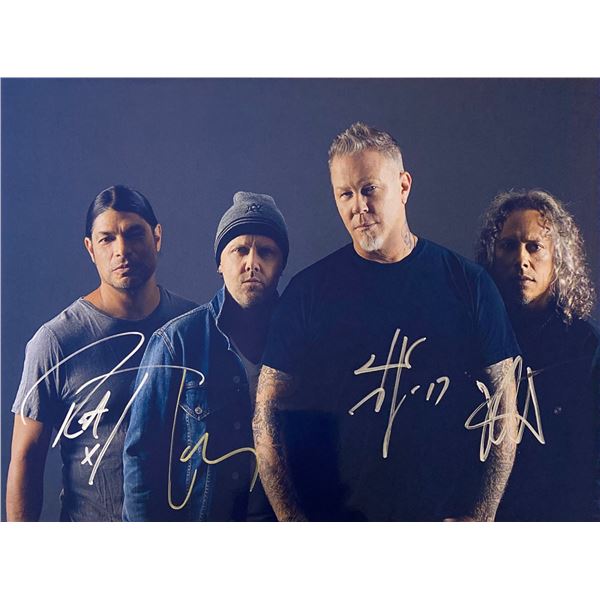 Autograph Signed Metallica Kirk Hammett Photo