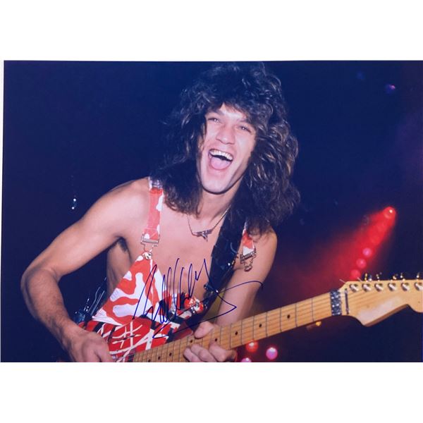 Autograph Signed Eddie Van Halen Photo