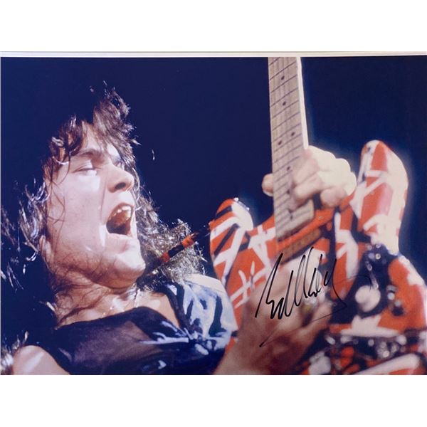 Autograph Signed Eddie Van Halen Photo