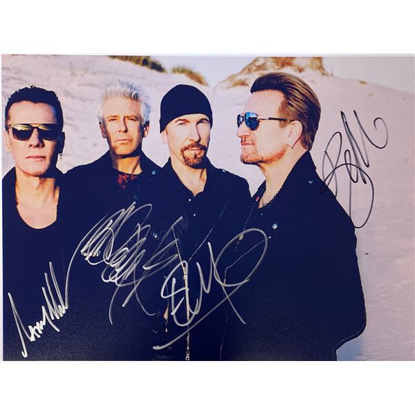 Autograph Signed U2 Bono Photo