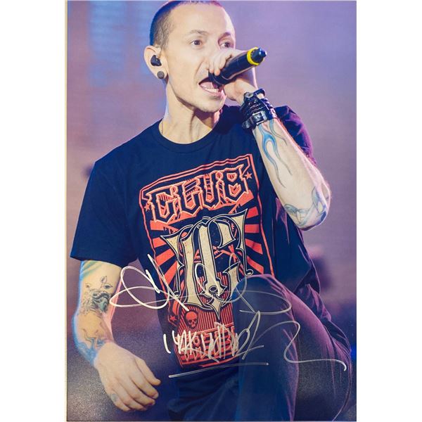 Autograph Signed Linkin Park Chester Bennington Photo